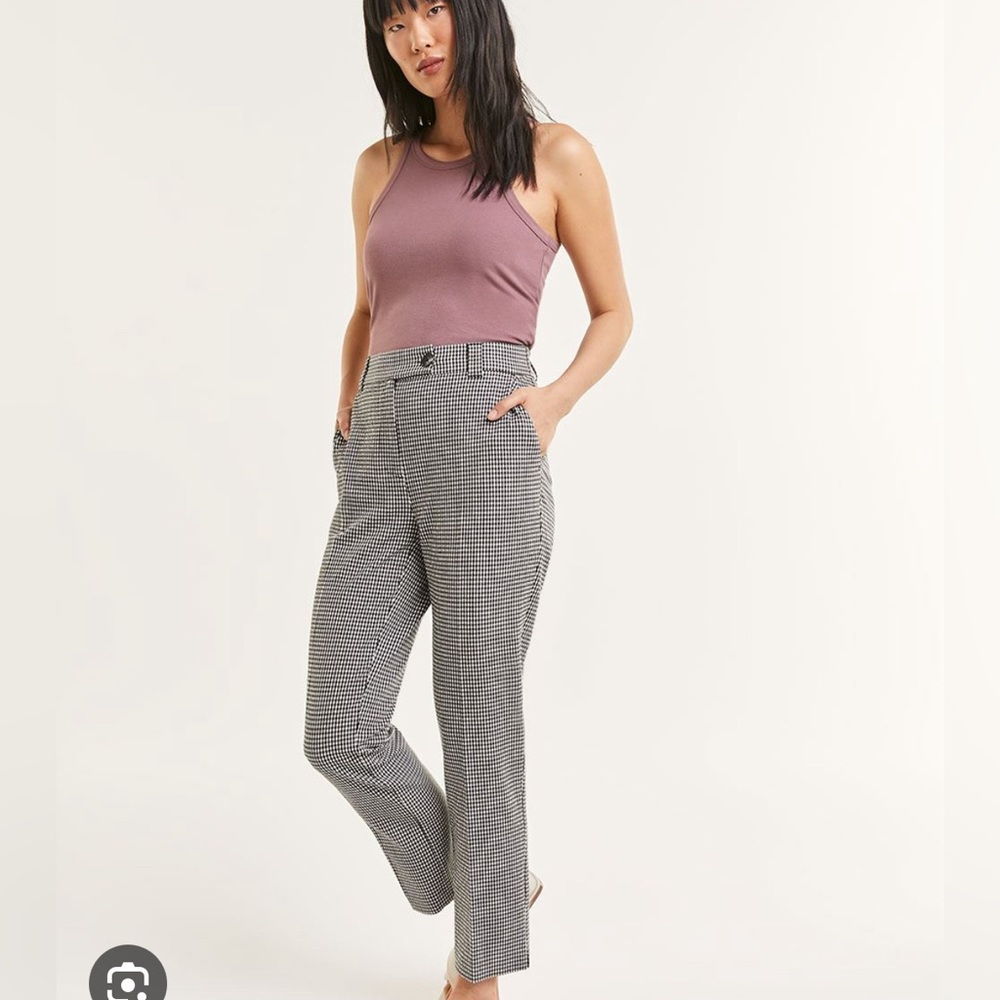 Gingham Dress Pants